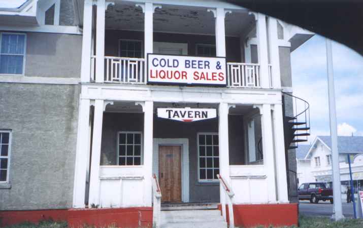 just inside the Alberta border