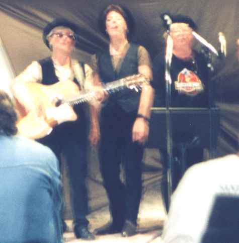 Trixie in the middle sings from the heart